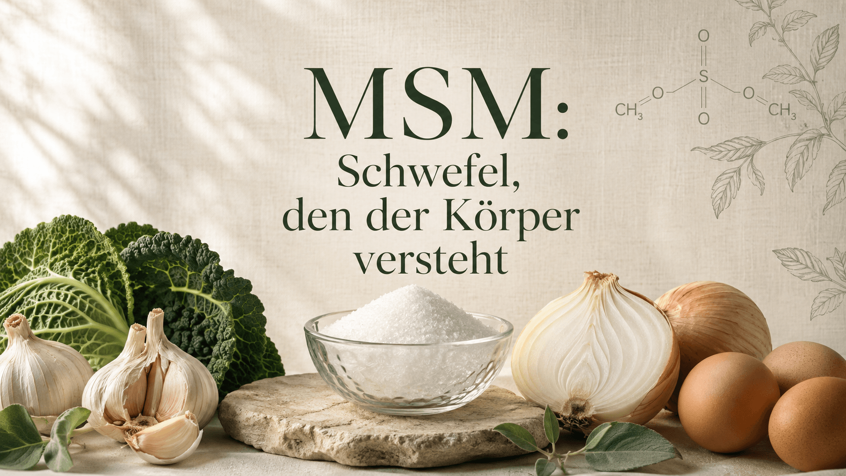 MSM: Schwefel, den der Körper versteht