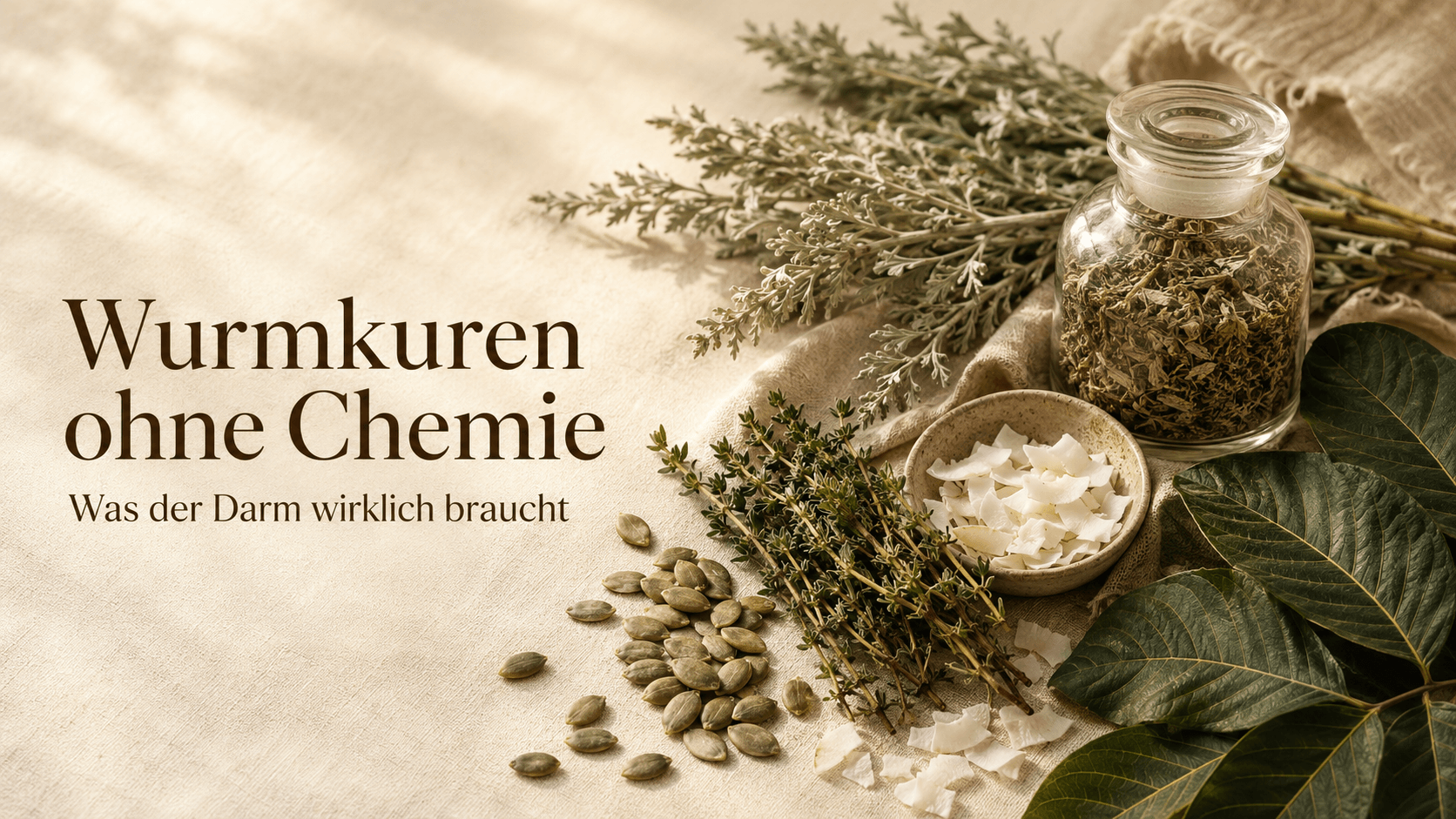 Wurmkuren ohne Chemie: Was der Darm wirklich braucht
